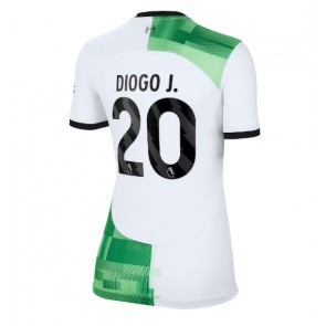 Liverpool Diogo Jota #20 Replika Udebanetrøje Dame 2023-24 Kortærmet